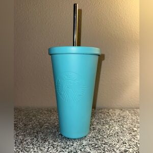 Starbucks blue metal tumbler